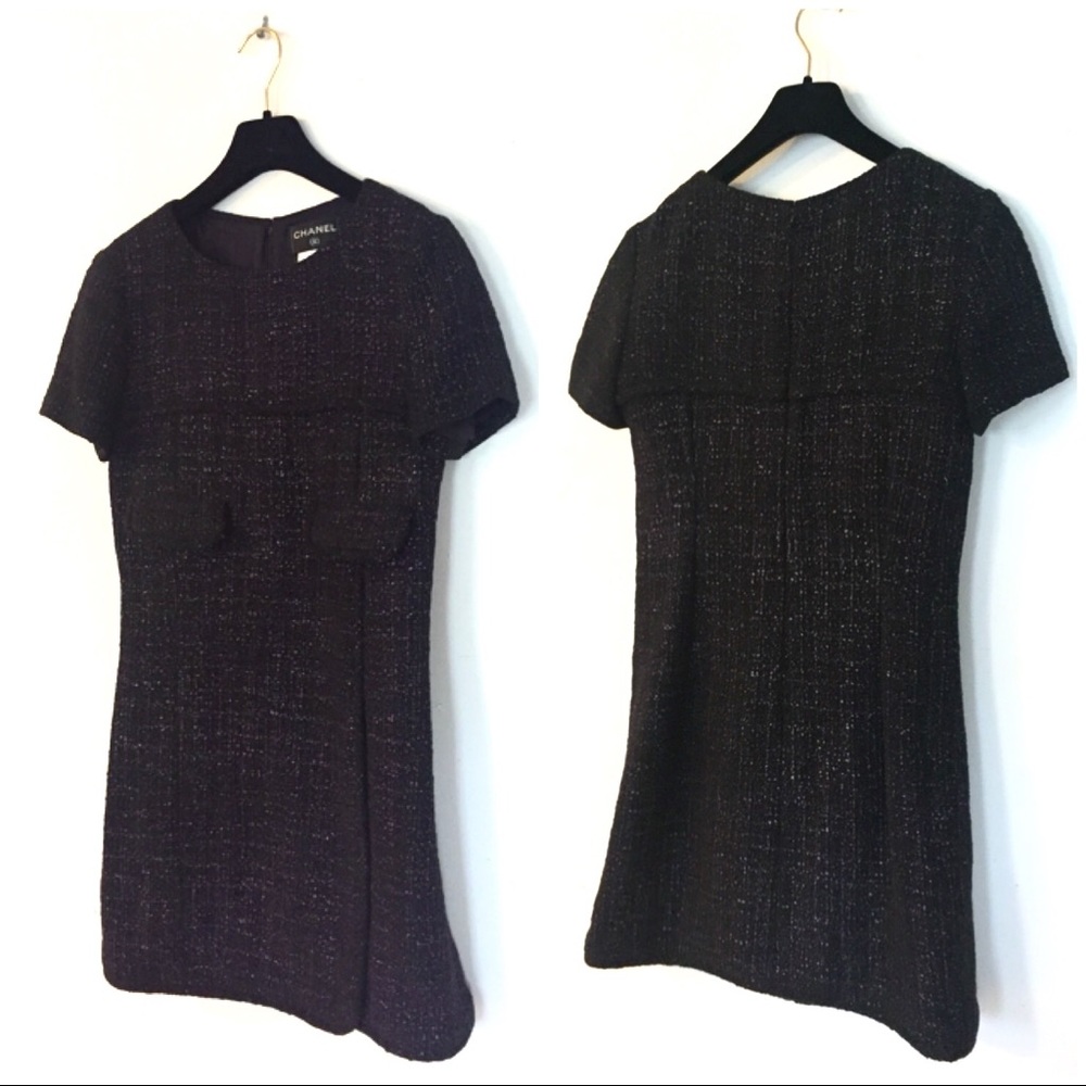 Chanel Black Violet Dress - Picture 6 of 8